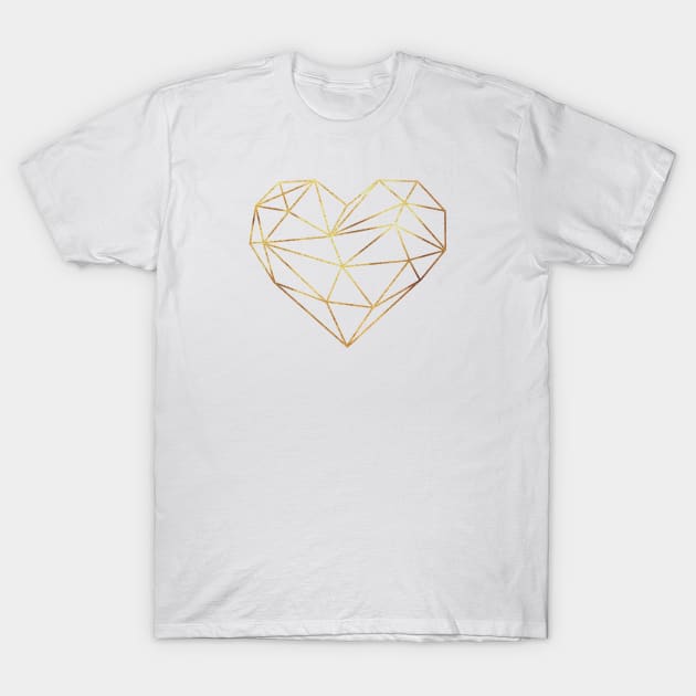 Geometric Heart Geometric T-Shirt by themadesigns